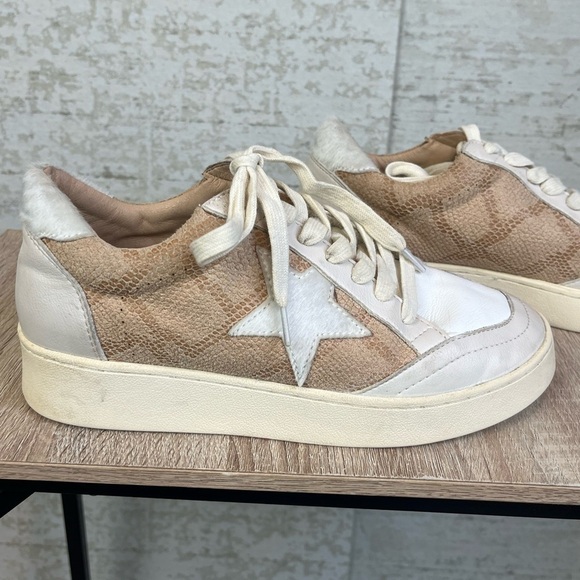 OASIS SOCIETY Star Sneakers Tan/White Size 6 - Picture 13 of 16